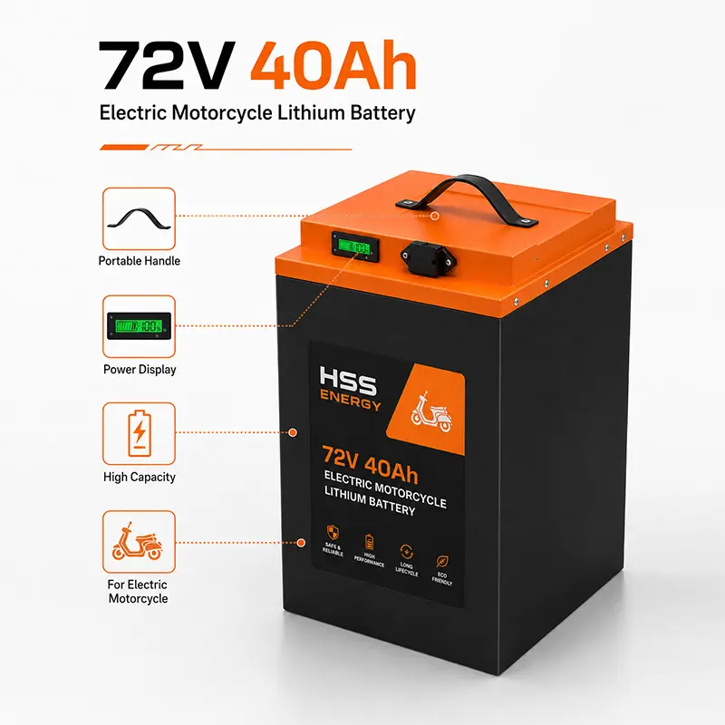 72V 40Ah Elektromotorrad-Lithiumbatterie